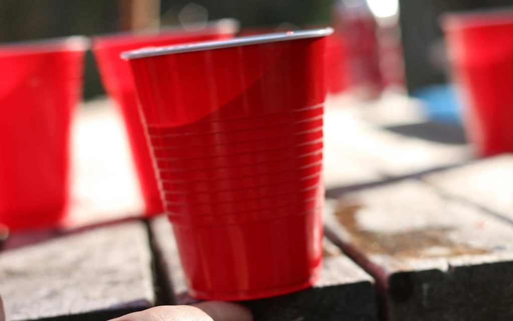 Red Solo Beer Flip Cup Game